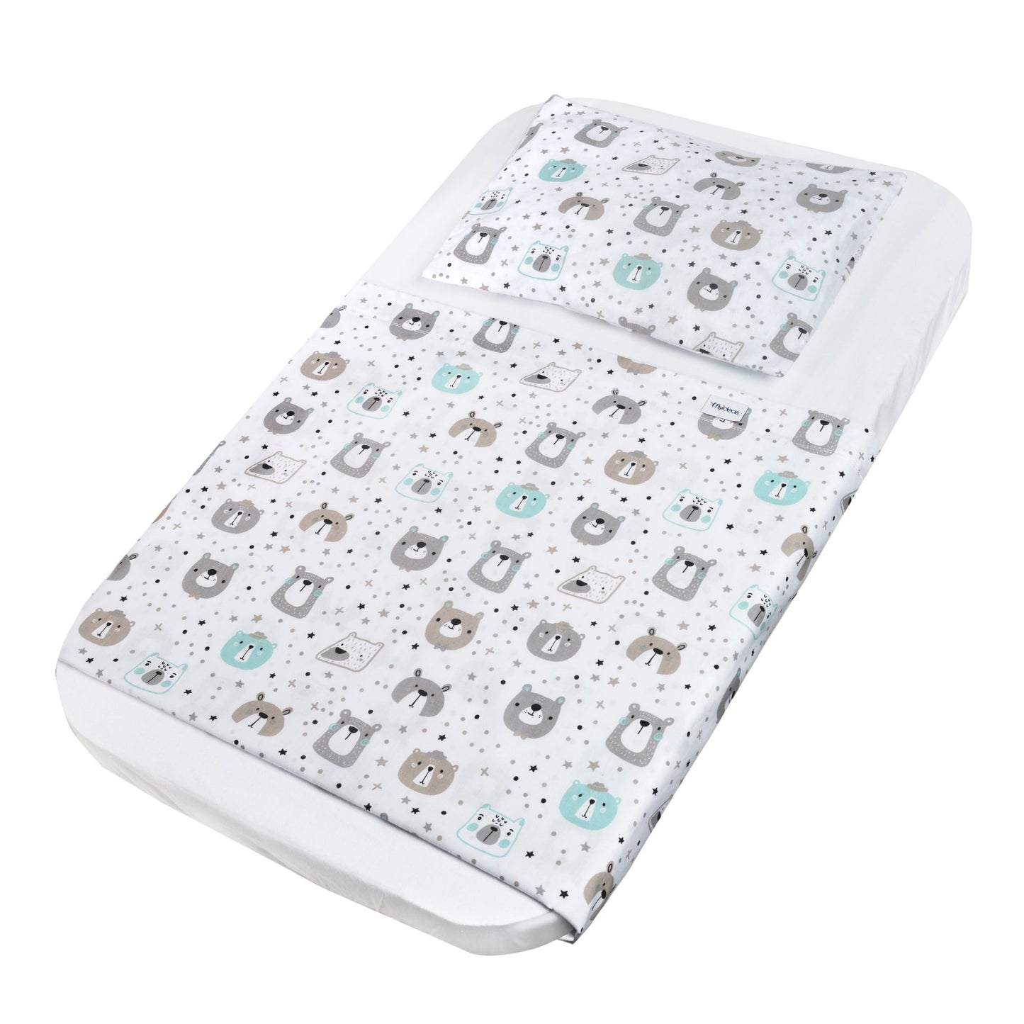 FlyIdeas Fitted Sheets Complete Bedding Set, 100% Cotton