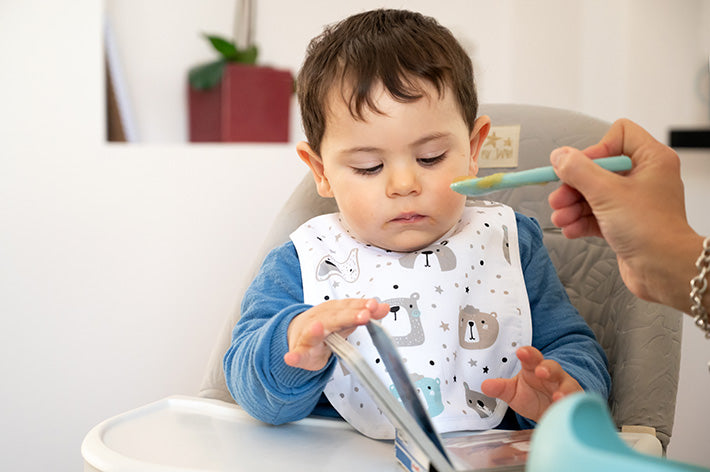 FlyIdeas Waterproof Baby Bibs, Pack of 5 – 100% Double Layered Cotton