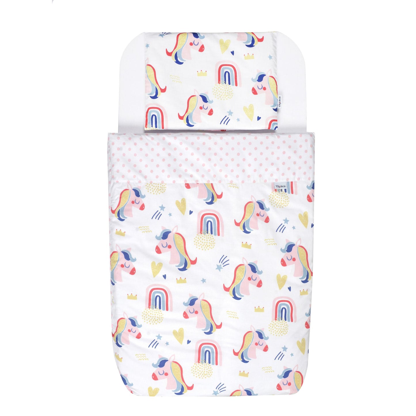 FlyIdeas Complete Bedside Crib Sheets Set with Duvet (Optional)