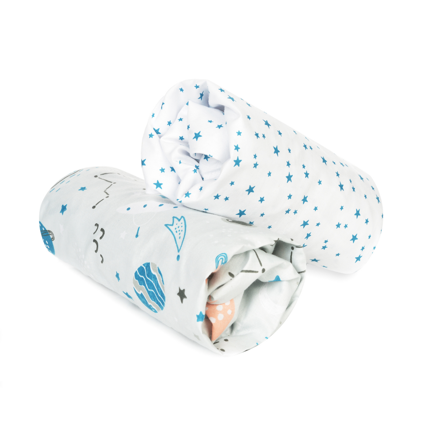 Drap Housses pour Cododo / Couffin / Lit Bébé, 2 Pcs 100% Coton