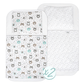 FlyIdeas Next to Me Crib Fitted Sheets 83x50 cm, 8 Pcs. - 100% Cotton